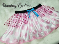 Bo Peep inspired women's satin running skirt