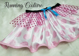 Bo Peep inspired women's satin running skirt