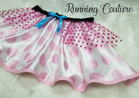 Bo Peep inspired women's satin running skirt