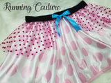 Bo Peep inspired women's satin running skirt