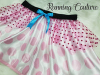 Bo Peep inspired women's satin running skirt