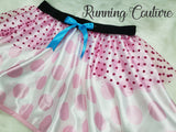 Bo Peep inspired women's satin running skirt