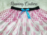 Bo Peep inspired women's satin running skirt