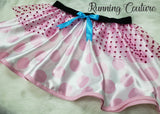 Bo Peep inspired women's satin running skirt