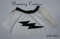 Bolt dog inspired women's velvet running skirt