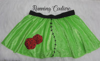 2X/3X Boogie Villain inspired velvet women's running skirt