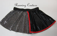 Captain Silver troop inspired women's sparkle running skirt