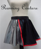 Captain Silver troop inspired women's metallic/shimmery running skirt