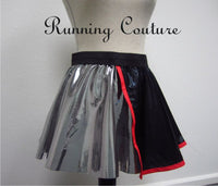 Captain Silver troop inspired women's metallic/shimmery running skirt