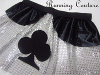 Club card inspired women's sparkle running