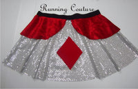 Diamond card inspired women's sparkle running