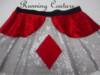 Diamond card inspired women's sparkle running