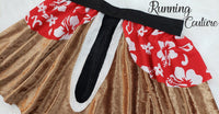 READY TO SHIP Chip chipmunk inspired women's velvet running skirt