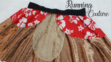 READY TO SHIP Chip chipmunk inspired women's velvet running skirt