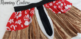 READY TO SHIP Chip chipmunk inspired women's velvet running skirt