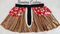 READY TO SHIP Chip chipmunk inspired women's velvet running skirt