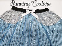 2X/3X Glass slipper princess inspired sparkle women's running skirt