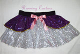 Daisy inspired women's sparkle running skirt