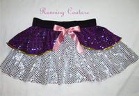 Daisy inspired women's sparkle running skirt