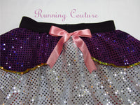 Daisy inspired women's sparkle running skirt