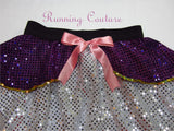 Daisy inspired women's sparkle running skirt