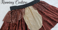 READY TO SHIP Dale chipmunk inspired women's velvet running skirt