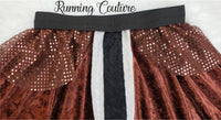 READY TO SHIP Dale chipmunk inspired women's velvet running skirt