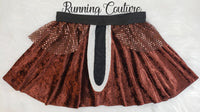 READY TO SHIP Dale chipmunk inspired women's velvet running skirt