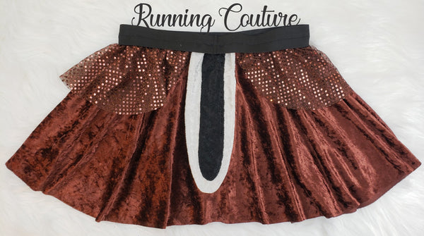 Brown 2024 running skirt