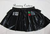 Darth inspired women's metallic/shimmery running skirt