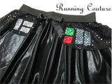 Darth inspired women's metallic/shimmery running skirt