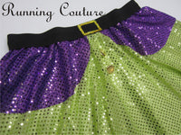 Dopey inspired sparkle women's running skirt