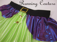 Dopey inspired metallic women's running skirt