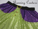 Dopey inspired sparkle women's running skirt