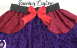 Friends on the other side villain inspired women's velvet running skirt