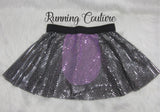 Sad donkey inspired sparkle women's running skirt