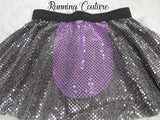 Sad donkey inspired sparkle women's running skirt