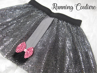 Sad donkey inspired sparkle women's running skirt