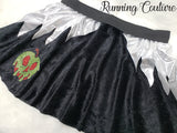 Poison Apple Evil Queen Villain inspired women's velvet running skirt