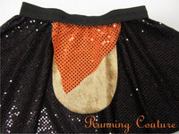 Ewok inspired women's sparkle running skirt