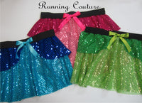 Fairy Fauna inspired sparkle women's running skirt.