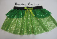 Fairy Fauna inspired sparkle women's running skirt.