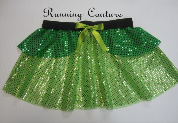 Fairy Fauna inspired sparkle women's running skirt.