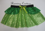 2X/3X Green Fairy from Sleeping Beauty inspired sparkle skirt