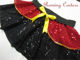 Beast Villain inspired women's sparkle running skirt