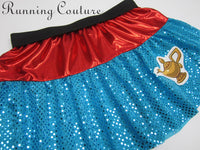 2X/3X Magic Lamp inspired sparkle women's running skirt