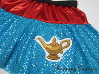 2X/3X Magic Lamp inspired sparkle women's running skirt