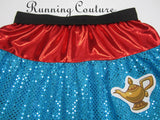 2X/3X Magic Lamp inspired sparkle women's running skirt