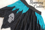 Hades inspired women's velvet running skirt