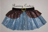 Happy inspired women's sparkle running skirt